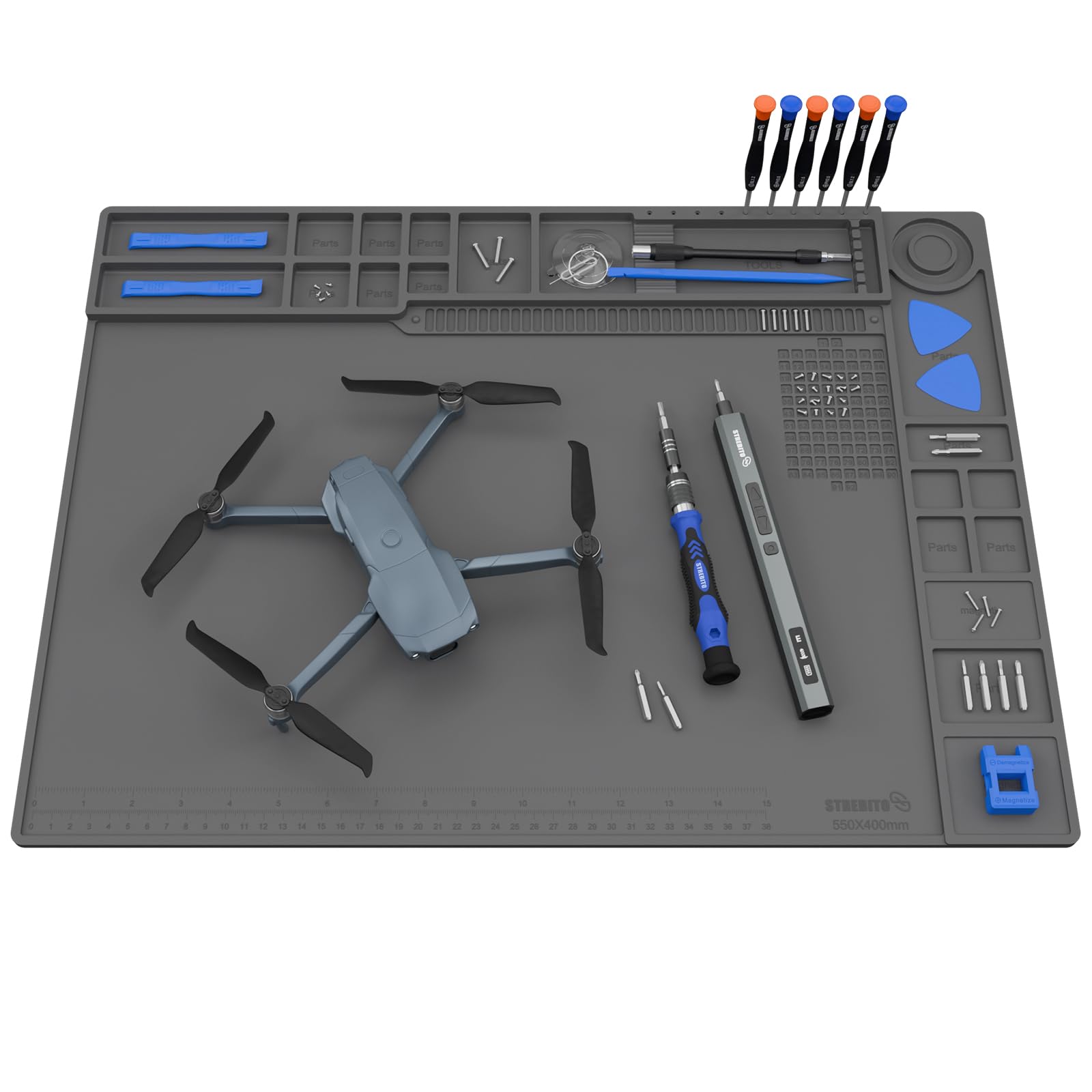 STREBITO Soldering Mat Large, Solder Mat 932°F Heat Resistant 21.7"x15.8''