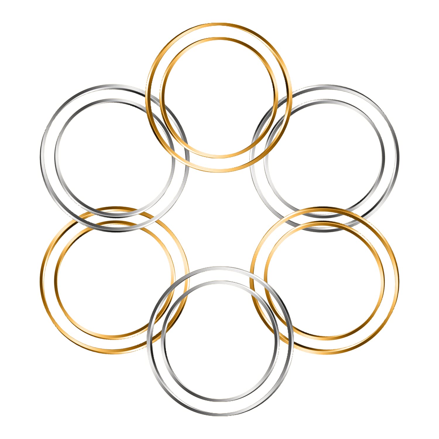 TopBine 80pcs Earrings Beading Hoops,Size 30mm,40mm Earring Finding Round Earring Circle Charms Round Beading Hoop for DIY Craft Earring Jewelry