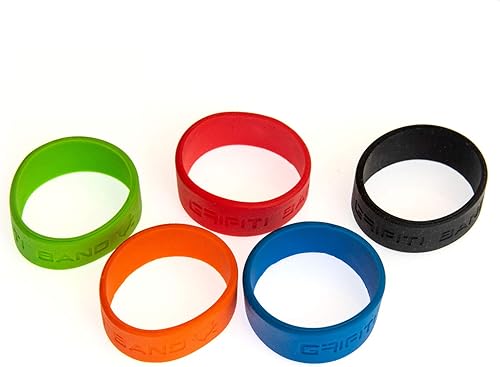 Miniatura 3 de Grifiti paquete de 5 bandas elásticas de silicona (sin caucho o elástico) de 2" para sujetar afiches, alimentos, billeteras, lentes de cámaras