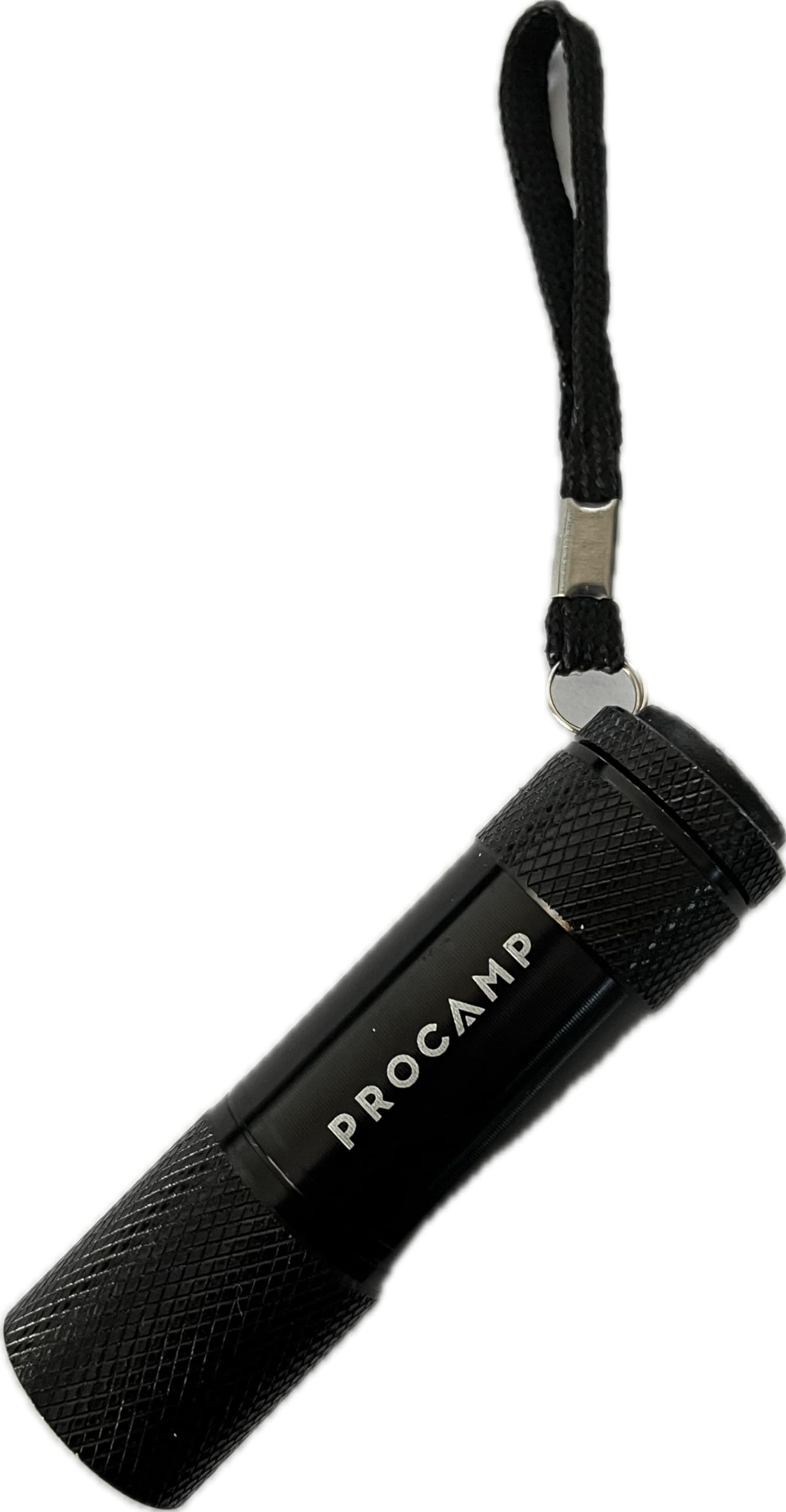 Gem Imports Procamp Super Bright Mini Torch with Batteries - Small, Light, Flashlight 9 LEDs (Black)