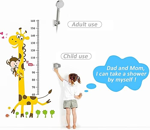 Miniatura 4 de KAIYING Soporte de pared para cabezal de ducha de mano autoadhesivo, soporte de cabezal de ducha de ángulo ajustable, soporte para varita de ducha