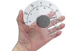 Outdoor Window Thermometer with Suction Cups for Outside Temperature