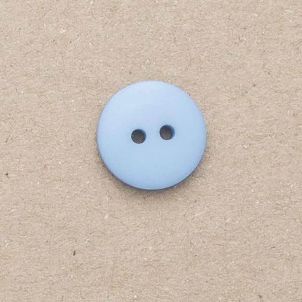 Minerva Wedgewood - Bottoni rotondi in plastica blu, 23 mm, confezione da 100