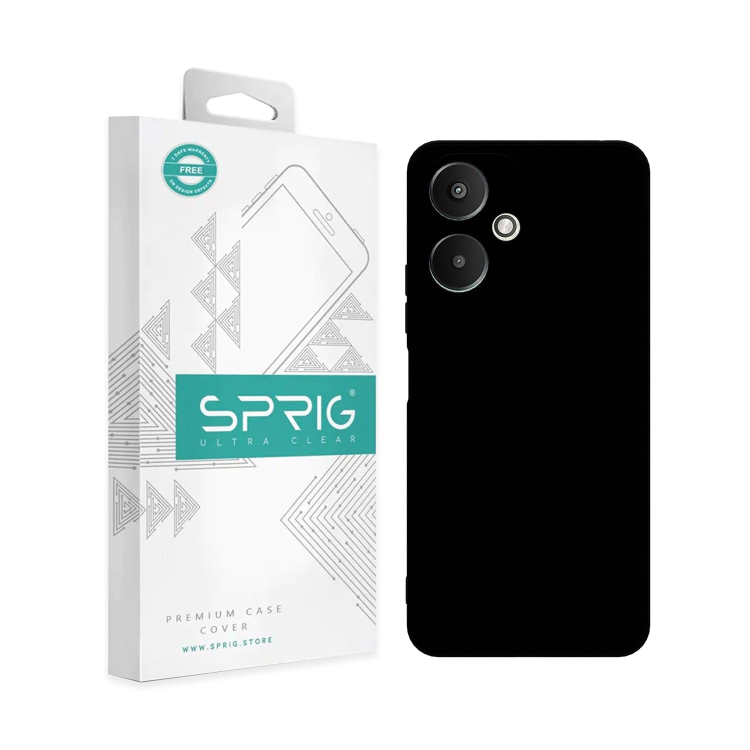 SPRIG Compatible with Poco M6 5G Clear Premium Back Cover Drop Tested Shock Proof Mobile Case for Men,Women,Boys and Girls with Camera Protection (Black) (B0DF5NG13V) Amazon Price History, Amazon Price Tracker