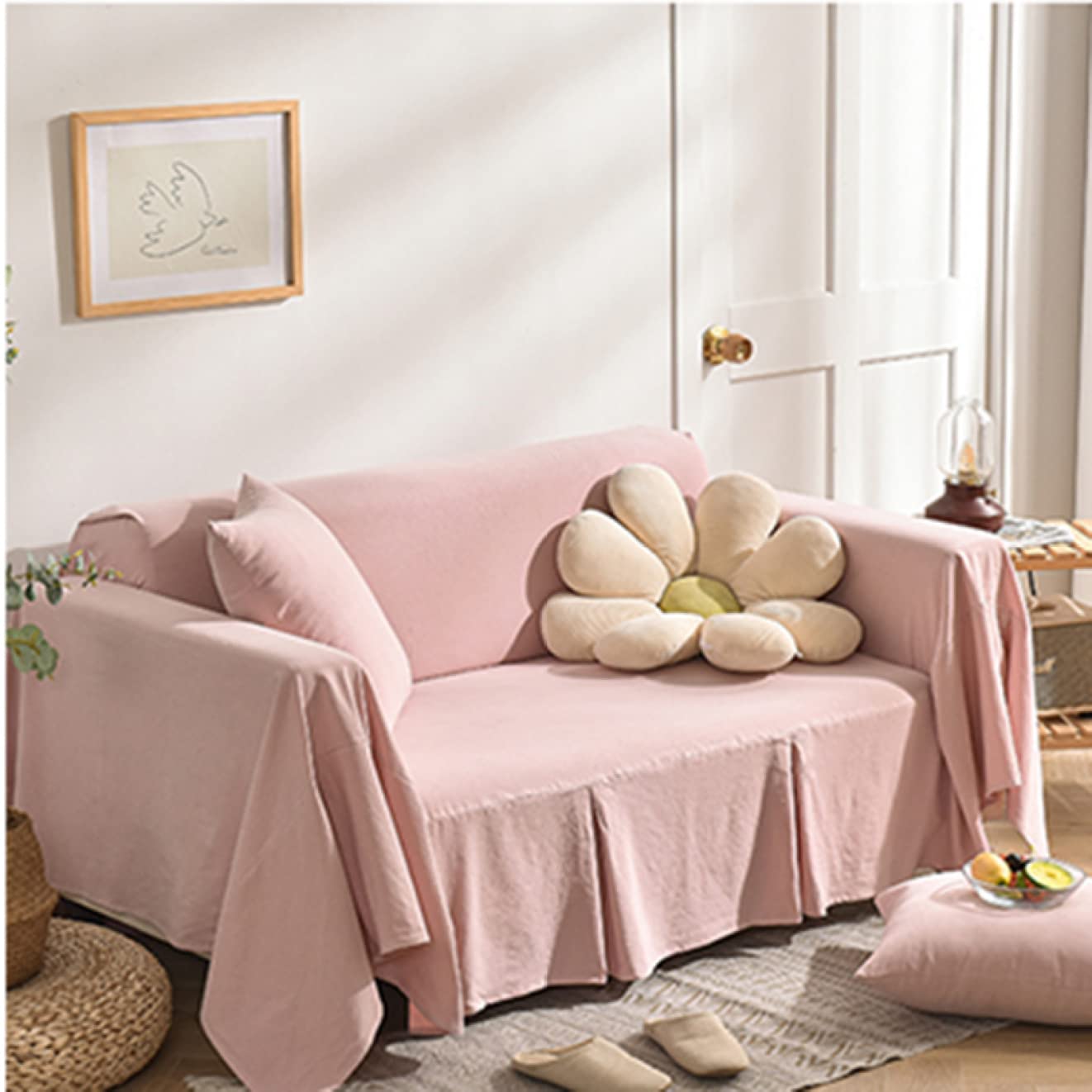 Amazon｜[SDGYS3G] マルチカバー エレガント ソファカバー 無地