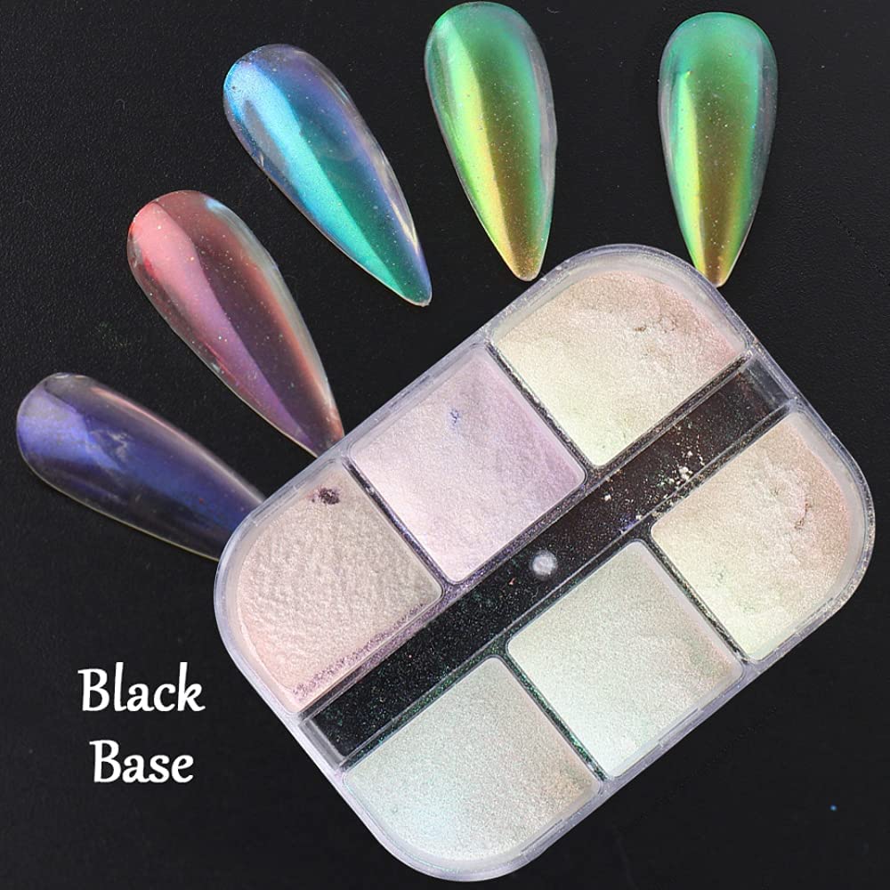 Chrom Glitzerpuder Pearl Chrome Nail Powder – 2 Stück Mit Spiegeleffekt | Für Nageldesign & Nail Art