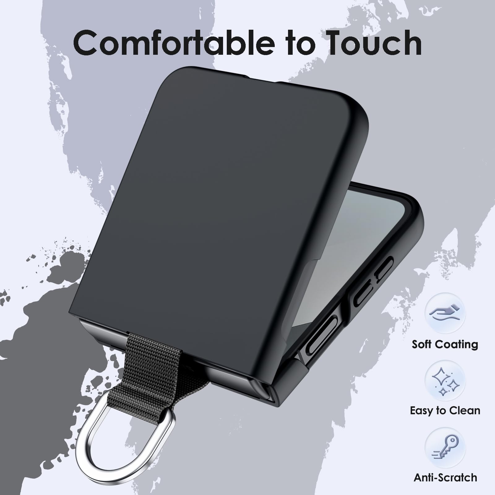 Galaxy Z Flip7 (JetBlck) +おまけ Amazon.com: JETech Case for Galaxy Z Flip 7 FE 2025 / Z Flip