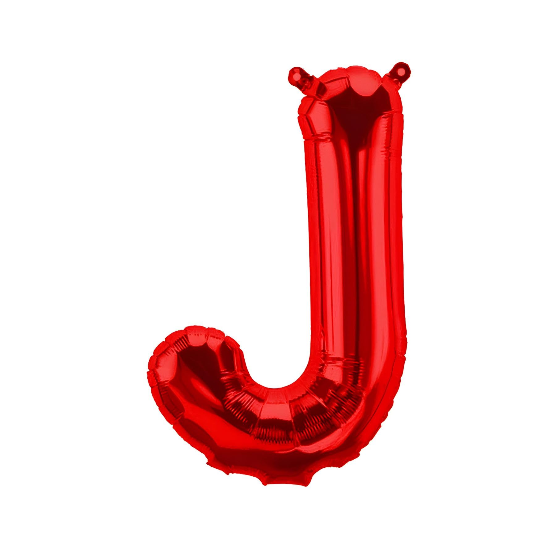 Foil Balloons Letters Red - 40/80/100 cm for Birthday Wedding Party Decoration Happy Birthday JGA Gift Balloon Graduation Giant Balloon ABI Large XXL Small Black Boys (40 cm - J) โ image 1