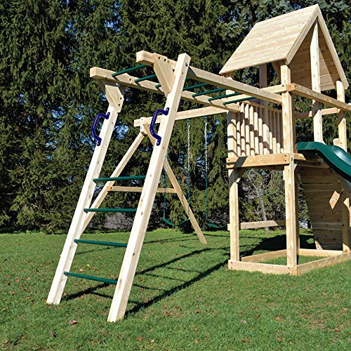 Purife 10\'\' Metal Playground Handles Blue (Pair-500LBS), Playground Grab Handles, Kids Playset Safety Handles, Hand Grip Bar for Playhouse,Treehouse, Jungle Gym, Climbing Frame, Swing Set Accessories - Thumbnail 6