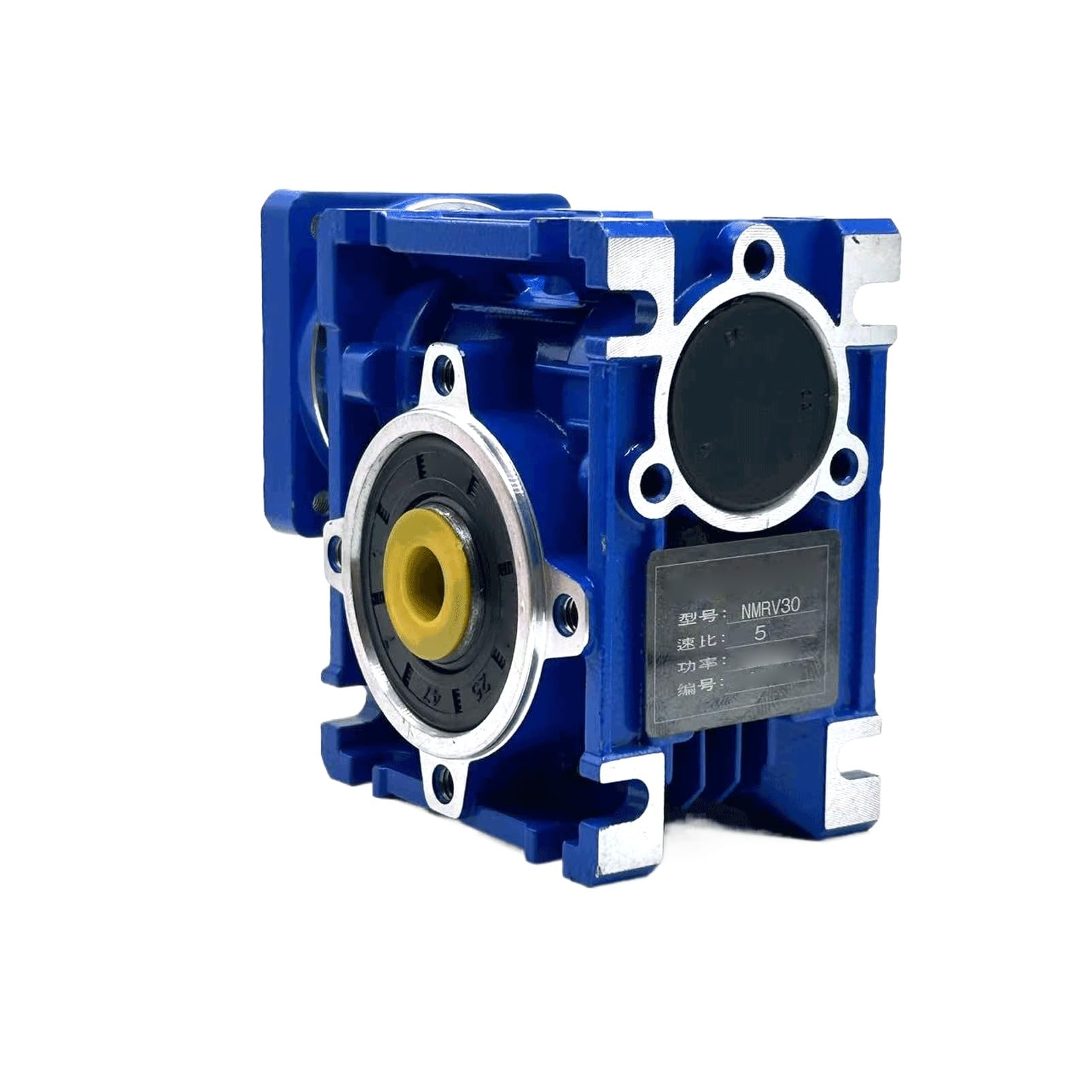 GTPBAO NMRV030 Schneckengetriebe-Drehzahlminderer, 11 mm Eingangswelle, 14 mm Ausgangsbohrung for NEMA 23-Schrittmotor Reduzierwelle(Ratio 7.5 to 1)