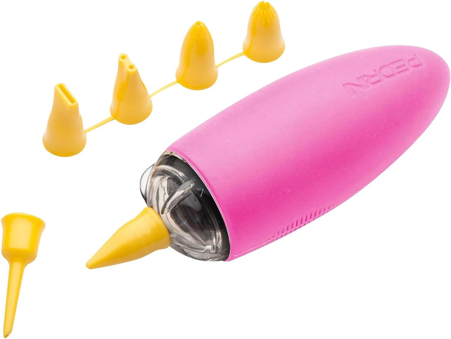 PenNovo Decorating Pen - Includes 6 Nozzles - Ideal for Cake Decorating - Purple