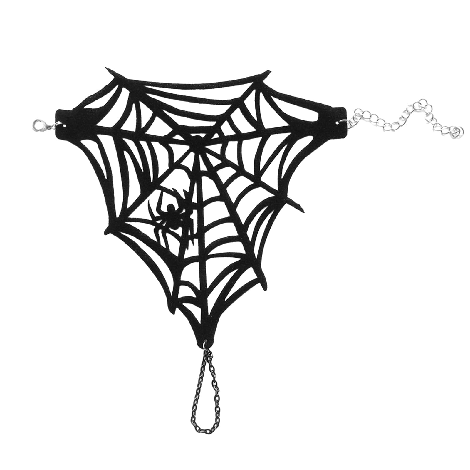 GMBYLBY Spiders Web Hand Chain Bracelets Punk Rings Harness Bracelets Arm Cuffs Jewelry Halloween Party
