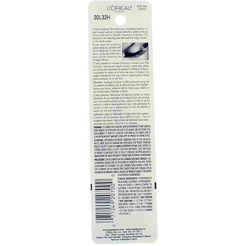 Miniatura 3 de L'Oreal Paris Voluminous Smoldering Liner, Negro 645 0.09 oz (Paquete de 3)