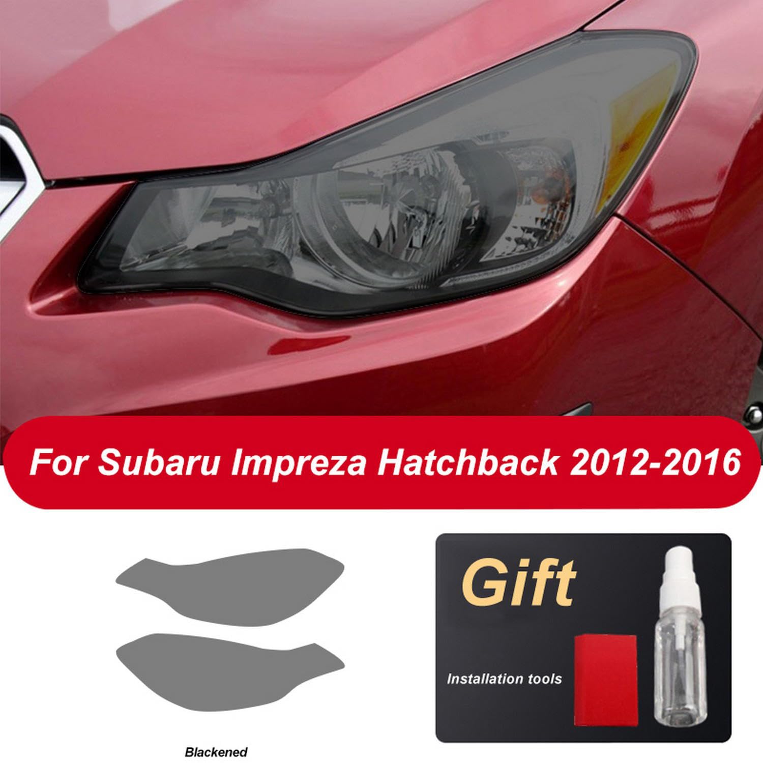 Folia ochronna reflektora samochodowego Renowacja reflektorów Przezroczysta naklejka TPU, do Subaru Impreza Hacthback GP 2012-2016 2017-On Akcesoria