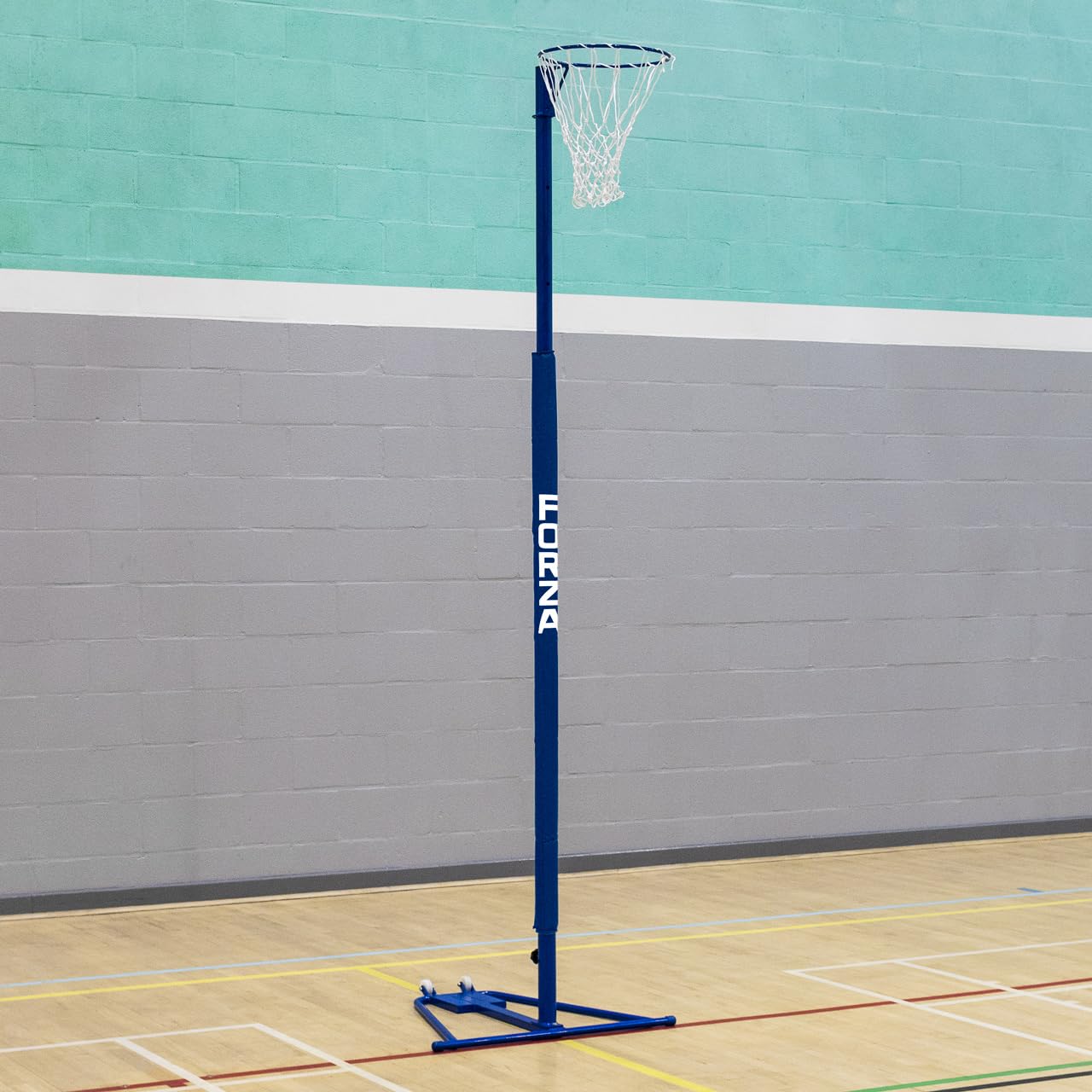 FORZA Netball Post Protection Padding | Fits 50mm & 80mm Netball Posts | For 6ft or 10ft Posts | Multiple Colour Options | School Standard + Proffesional Sizes (Blue (6ft, 50mm), 1)