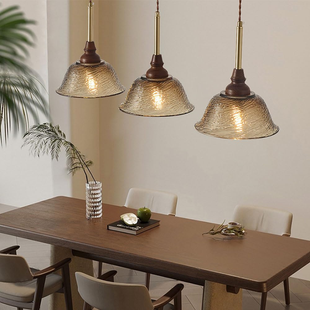 Wisząca Do Restauracji W Stylu Francuskim I Chińskim, Główny Bar Oświetleniowy, Lada Wyspowa I Wisząca Do Małych Posiłków, Amerykańskie, Retro-Kawiarniane, Trójgłowe Szklane Żyrandole