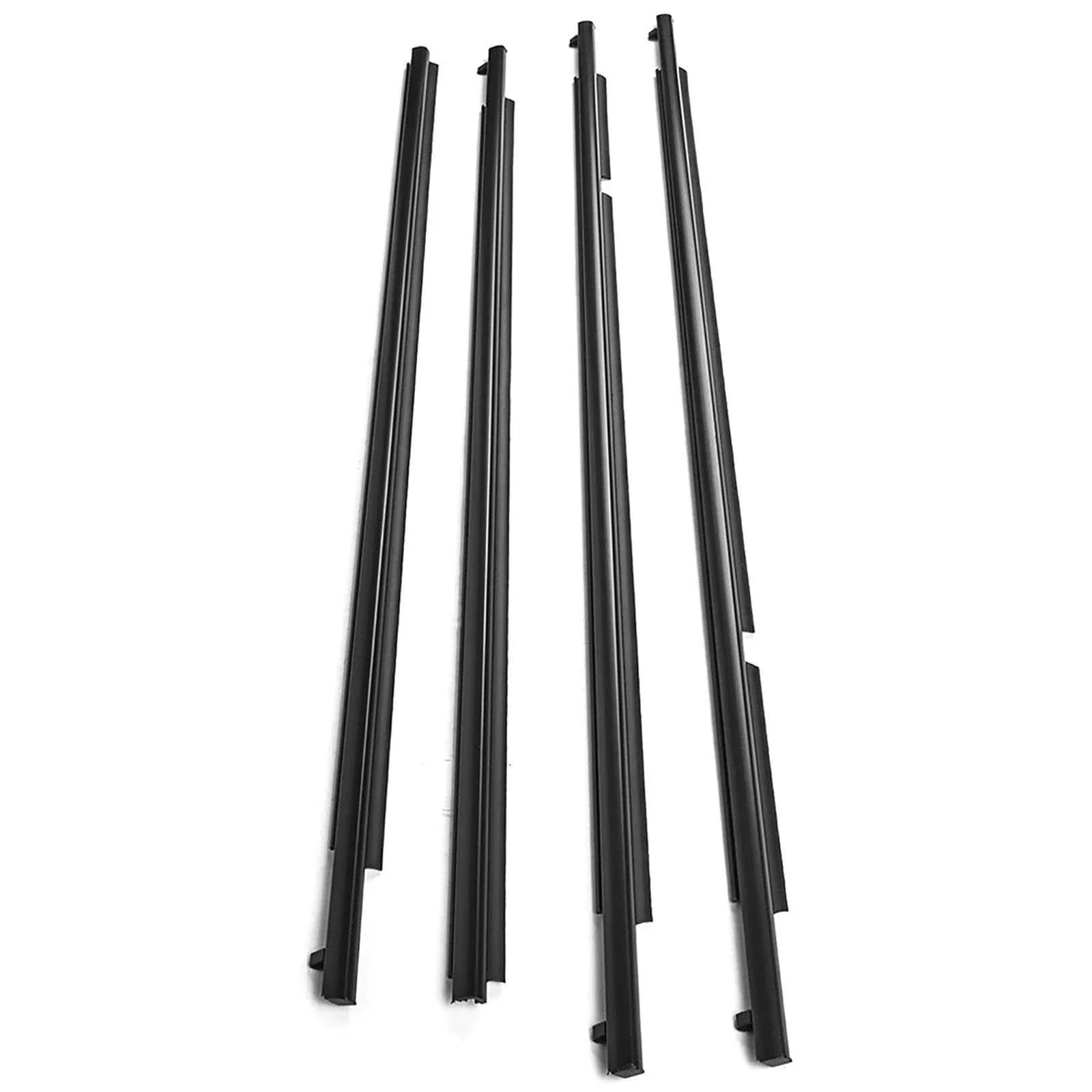 Zestaw uszczelek do drzwi (4-częściowy) do okien samochodowych, numer części 75720-12820, pasuje do Toyota i Scion XB (2007-2015), wodoszczelne listwy dociskowe, taśma uszczelniająca do okien