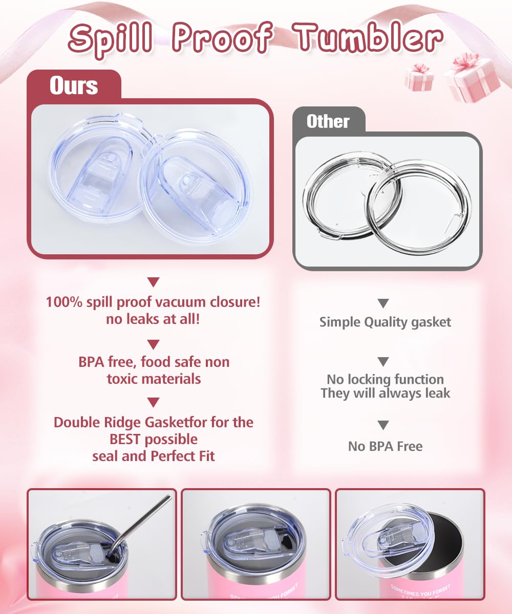 Idee Regalo Donna, Set Regalo Donna Compleanno, Regali Ragazza con Tazza da Vino in Acciaio Inox, Calzini Divertenti, Natale, San Valentino Regali per Mamma Migliore Amica Sorelle, Moglie