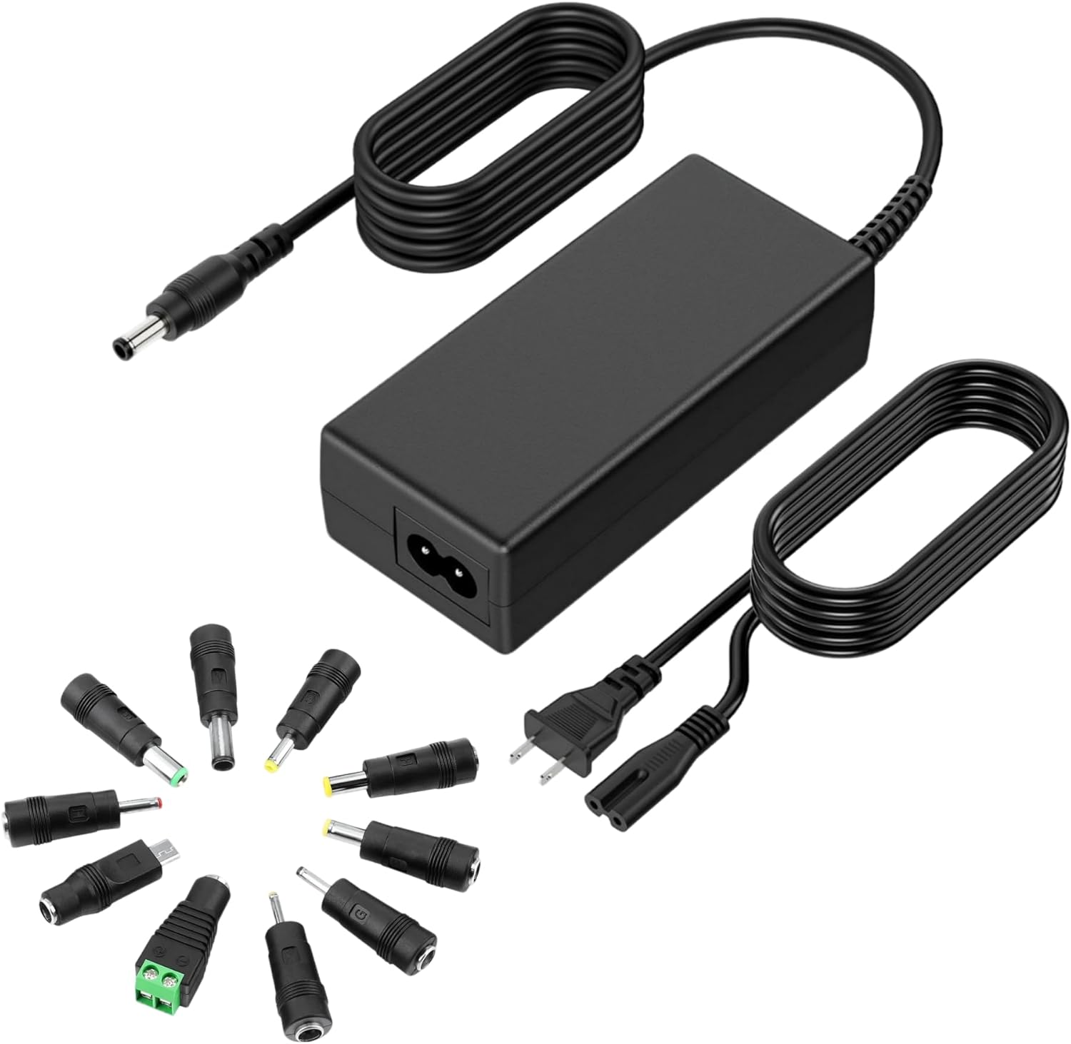 24V Power Supply 4A 96W AC/DC Adapter 100-240V AC to DC 24 Volt Converter 4amp 3.75A 3.5A 3.3A 3.2A Transformer 5.5x2.5mm for LED Strip CCTV Camera LCD Monitor Massage Chair with 10 DC Plugs