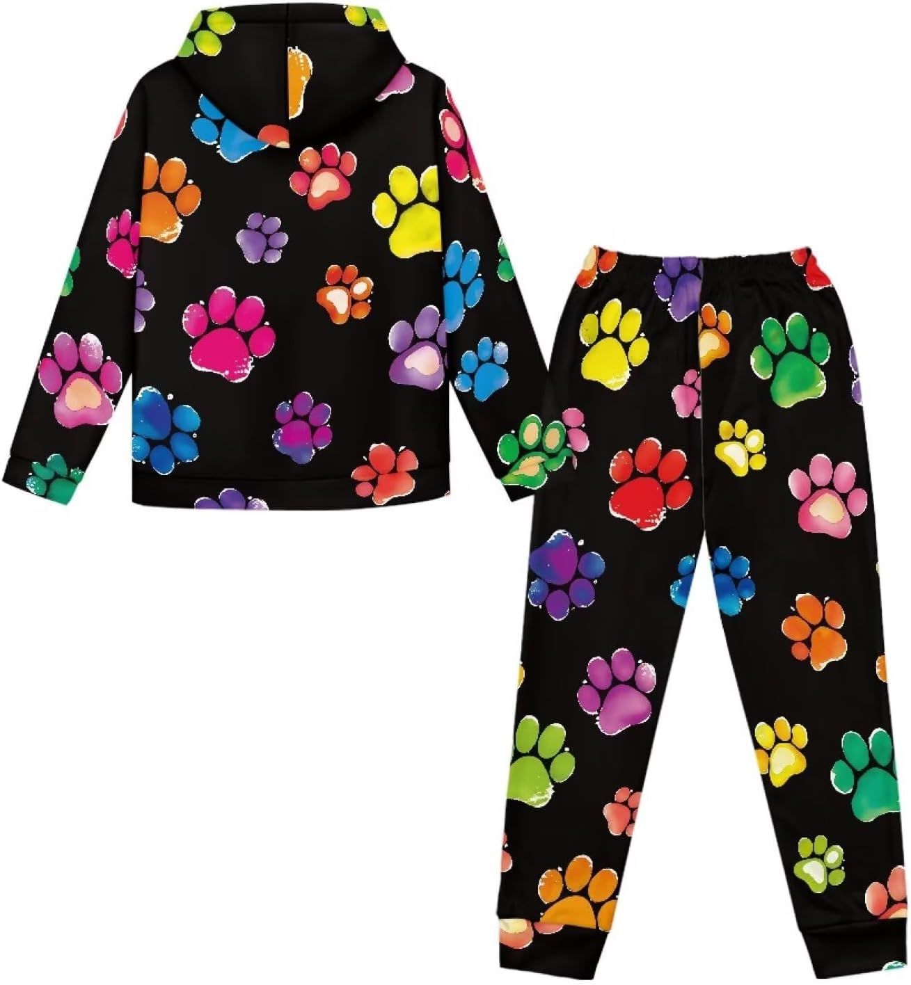 Kids Fleece Tracksuit Set: Ultra-Soft 2-Piece Hoodie & Pants, Cozy Loungewear for 5-12 Boys & Girls