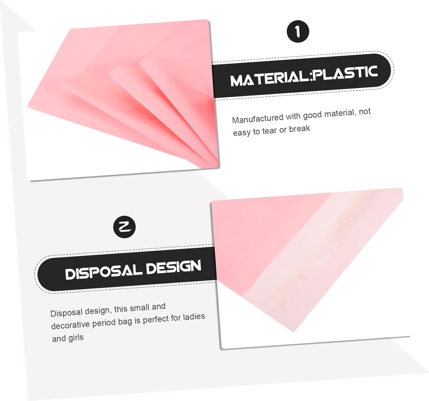 500pcs Feminine Napkin Disposal Bags Odor-blocking Bags for and Pads Travel-friendly for Women