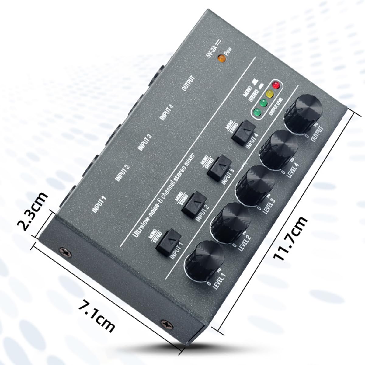 Orivin 4-channel Mini 5V Ultra-compact Low-noise Line Mixer Suitable for Microphones Guitars, Keyboards, Mobile Phones, Etc - Image 2