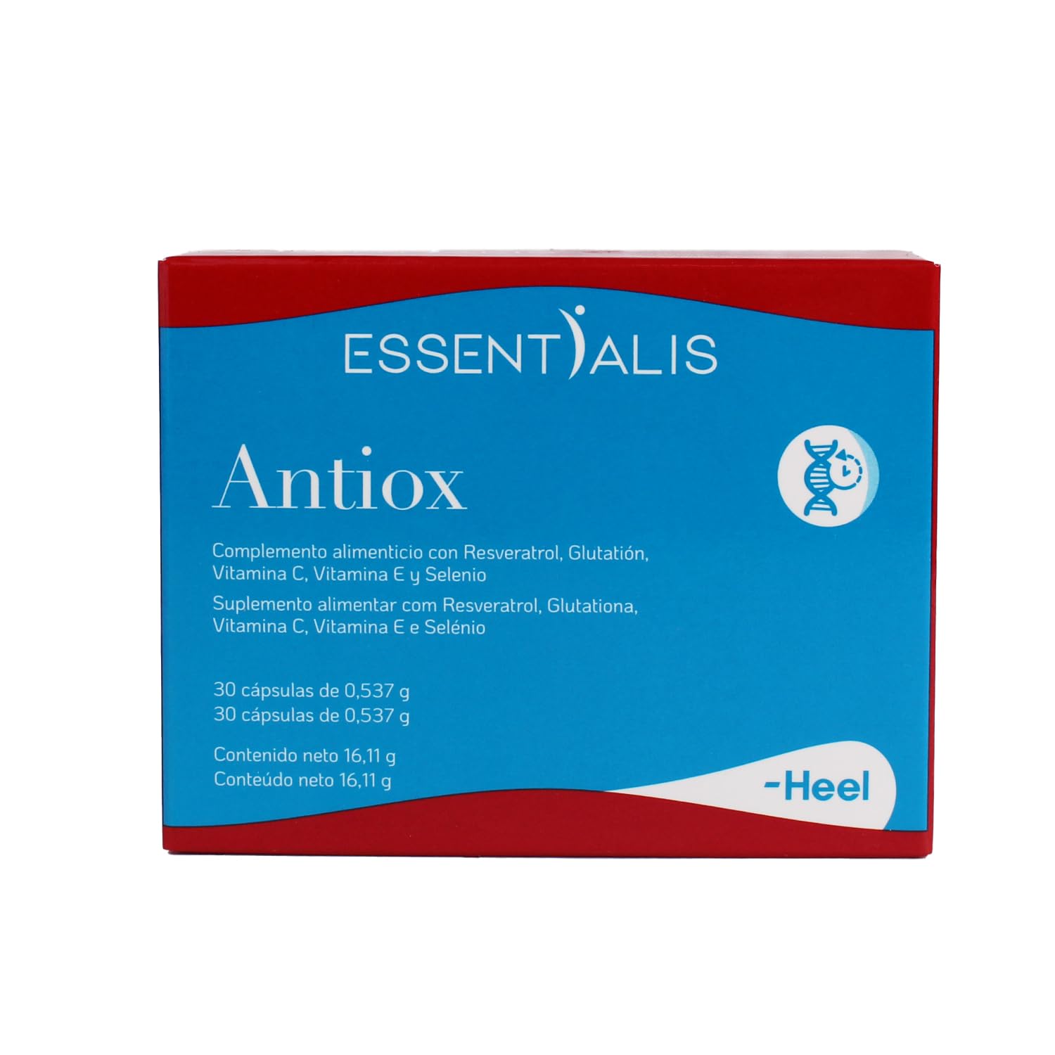HEEL ESSENTIALIS ANTIOX 30 COMP. - Zubereitung in Tabletten für die regelmäßige Einnahme, geeignet für diejenigen, die nachhaltig auf ihr Wohlbefinden einwirken möchten, Box mit 30 Tabletten und