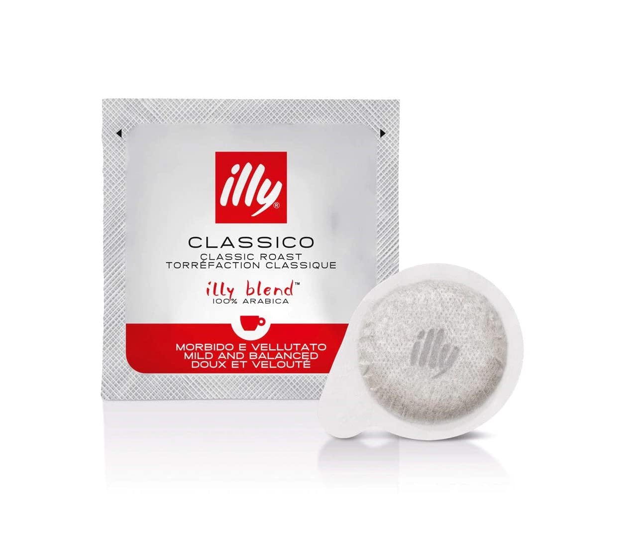 illy Caffe Espresso (Medium Roast, Red Band), 18-Count E.S.E. Pods (Pack of 2)