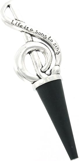 Basic Spirit Treble Clef Wine Bottle Stopper