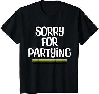 Sorry for Partying Halloween Birthday Humor T-Shirt