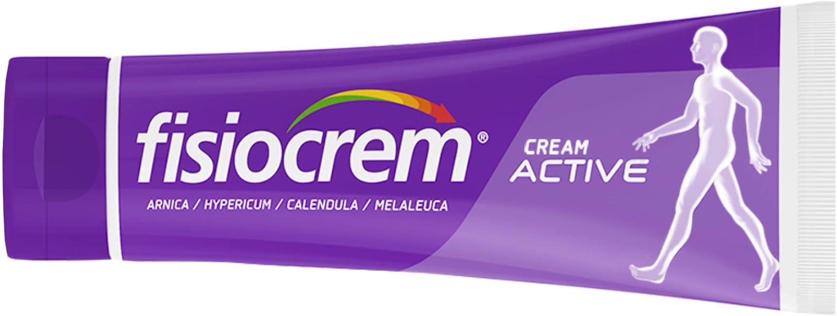 – FISIOCREM Cream Active - Herbal Moisturising Massage Rub for Neck, Shoulders & Back Comfort - Contains Arnica Montana - Trusted 30+ Years - 60ml