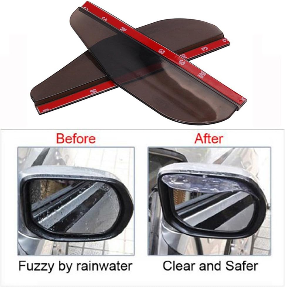 Universal Rear View Side Mirror Rain Board Sun Visor Shade Shield For Most All Cars