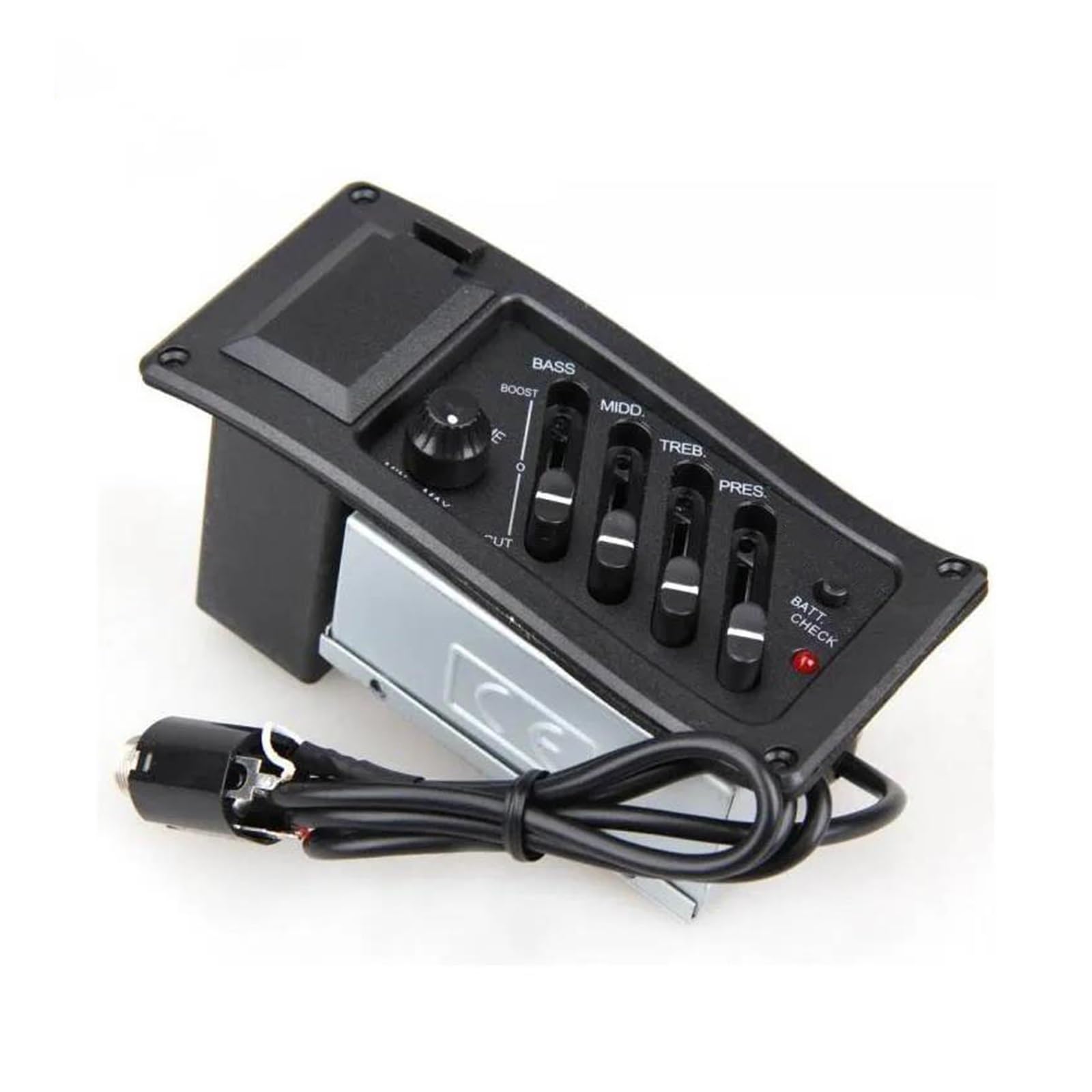 10 Pz 4 Bande Amplificatore Preamplificatore Per Chitarra Acustica EQ Pickup Amplificatore Per Chitarra Acustica Preamplificatori Lato Piatto