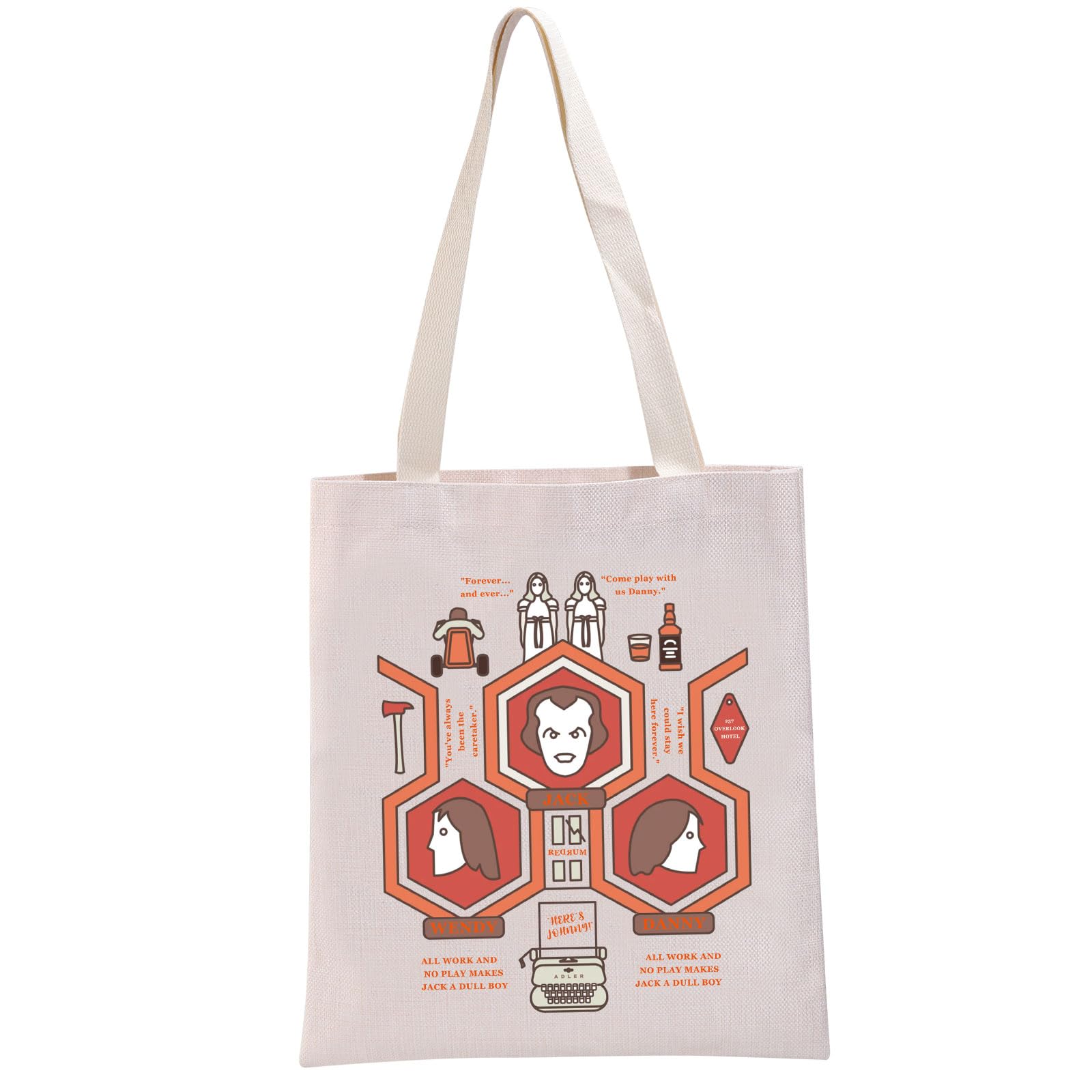 PYOUL The Shining Inspired Gift The Overlook Hotel Tote Bag The Shining Fan Handbag Horror Movie Inspired Gift The Shining Merch
