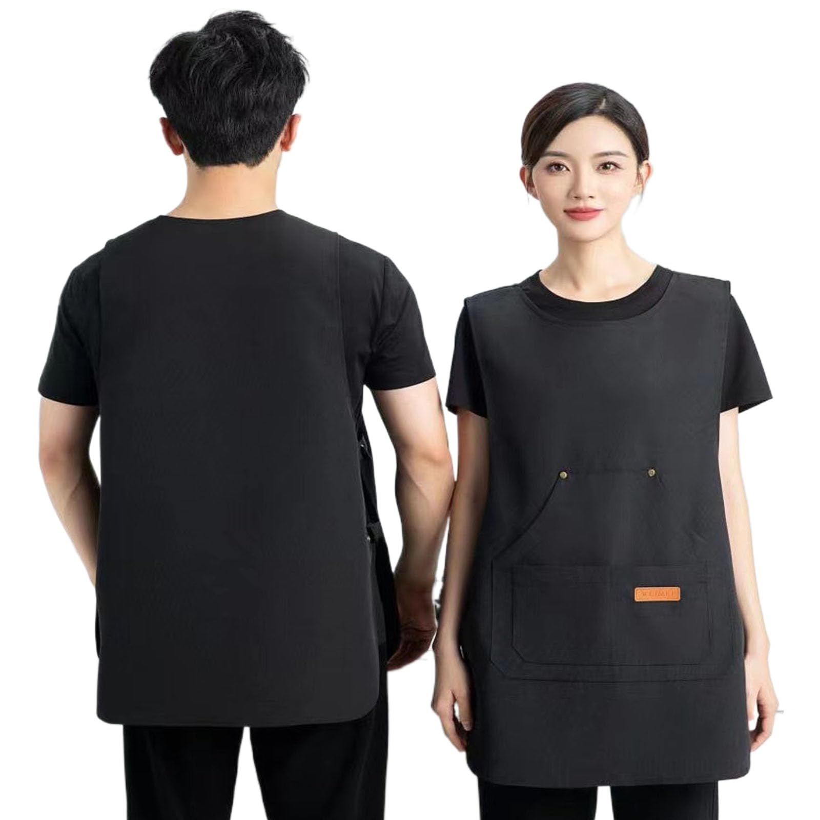 Oaygat Aprons for Men and Women with Pockets, Waterproof Adjustable Chef Apron for Home Kitchen Restaurant Coffee House