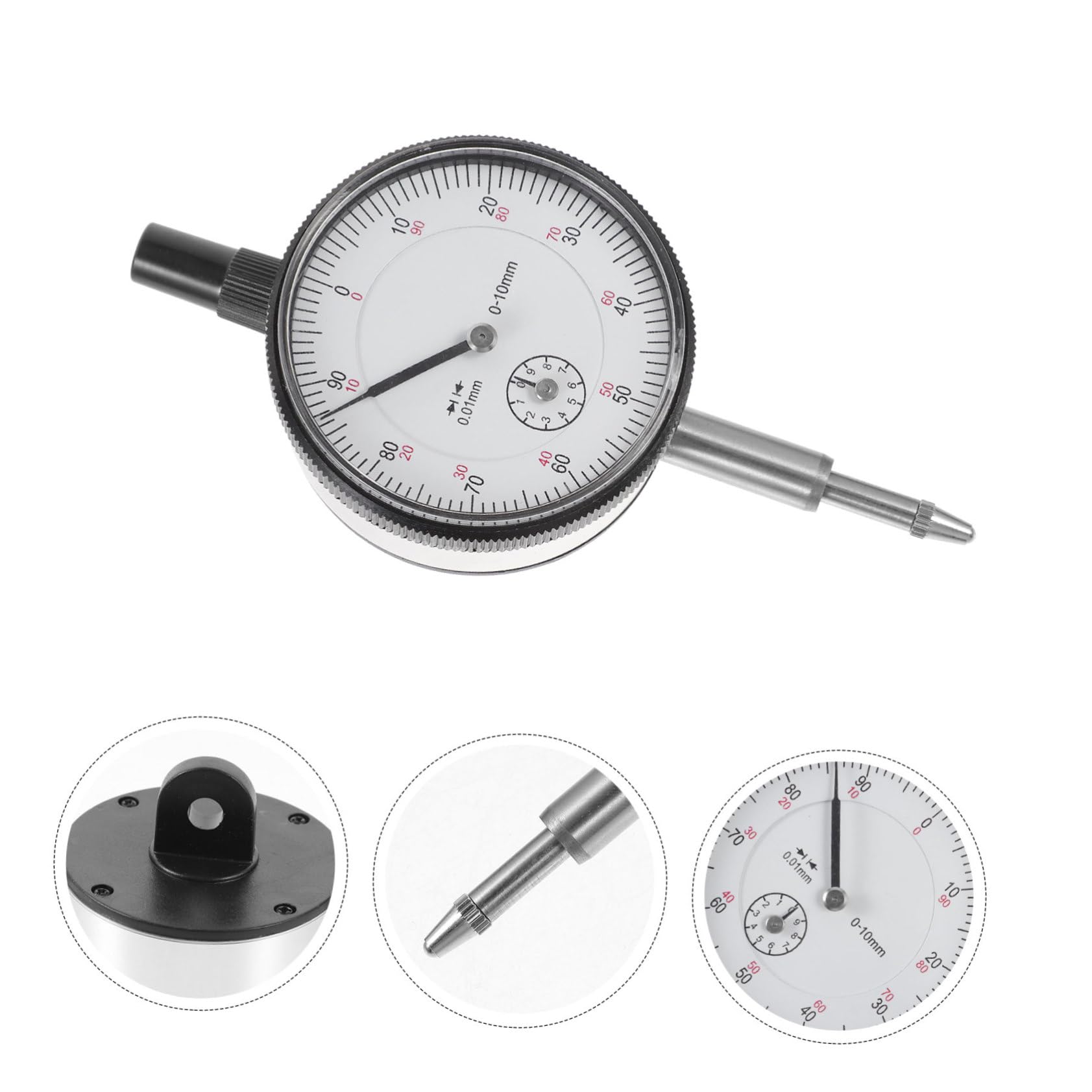 PRETYZOOM High Precision Dial Indicator Gauge Measuring Tool for Professional Use Mechanical Dial Test Indicator with Design