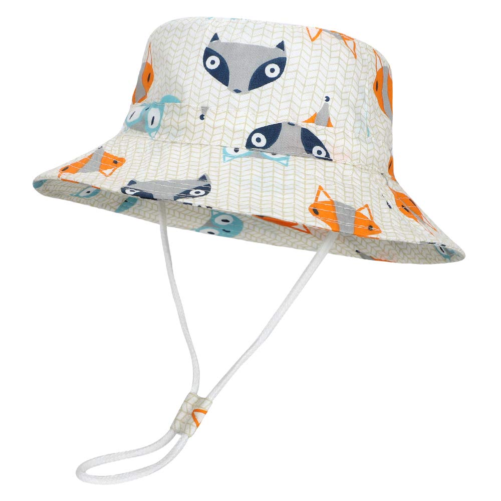 MASOCIO Sombrero de Sol para Bebé Niños Verano Gorro de ala Ancha Protección Solar Ajustable para Exteriores Playa