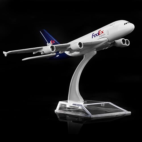 Federal A380 modelo de avión de 24 horas - Avión de aleación de metal - 1400 - Cumpleaños y