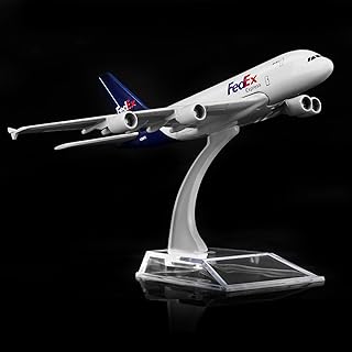 24-Hours Airplane Model Federal A380 Plane Model Alloy Metal Aircraft Model Birthday Gift Plane Models Chiristmas Gift 1:400