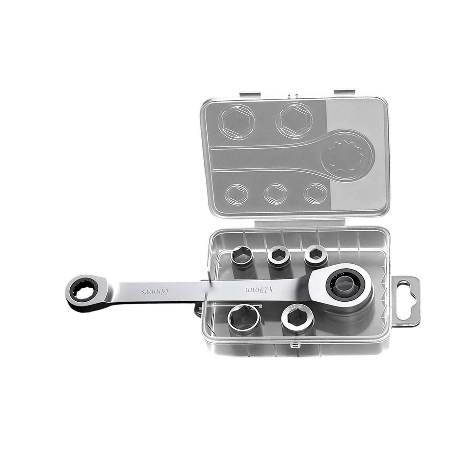 Ratchets Wrenches Bidirectional Control Ratcheting Wrenches 8 to 19mm Double Head Rusts Resistant Flexible Wrench