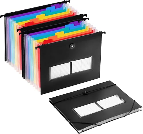 COFSODI - Carpetas de archivos colgantes tamaño carta, carpeta de archivos expansible, 7 bolsillos de acordeón, organizador de archivos, pestañas disponible en Yaxa Colombia