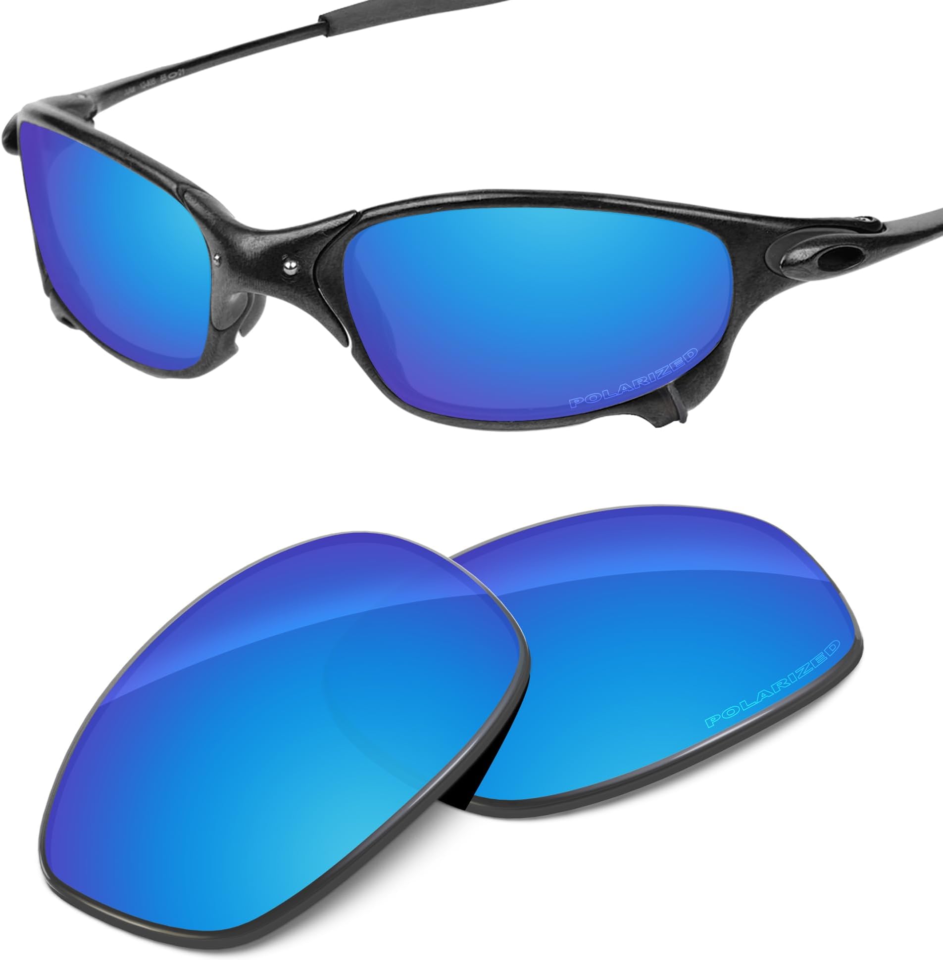 TintartPerformance Replacement Lenses Compatible with Oakley Juliet Polarized Etched