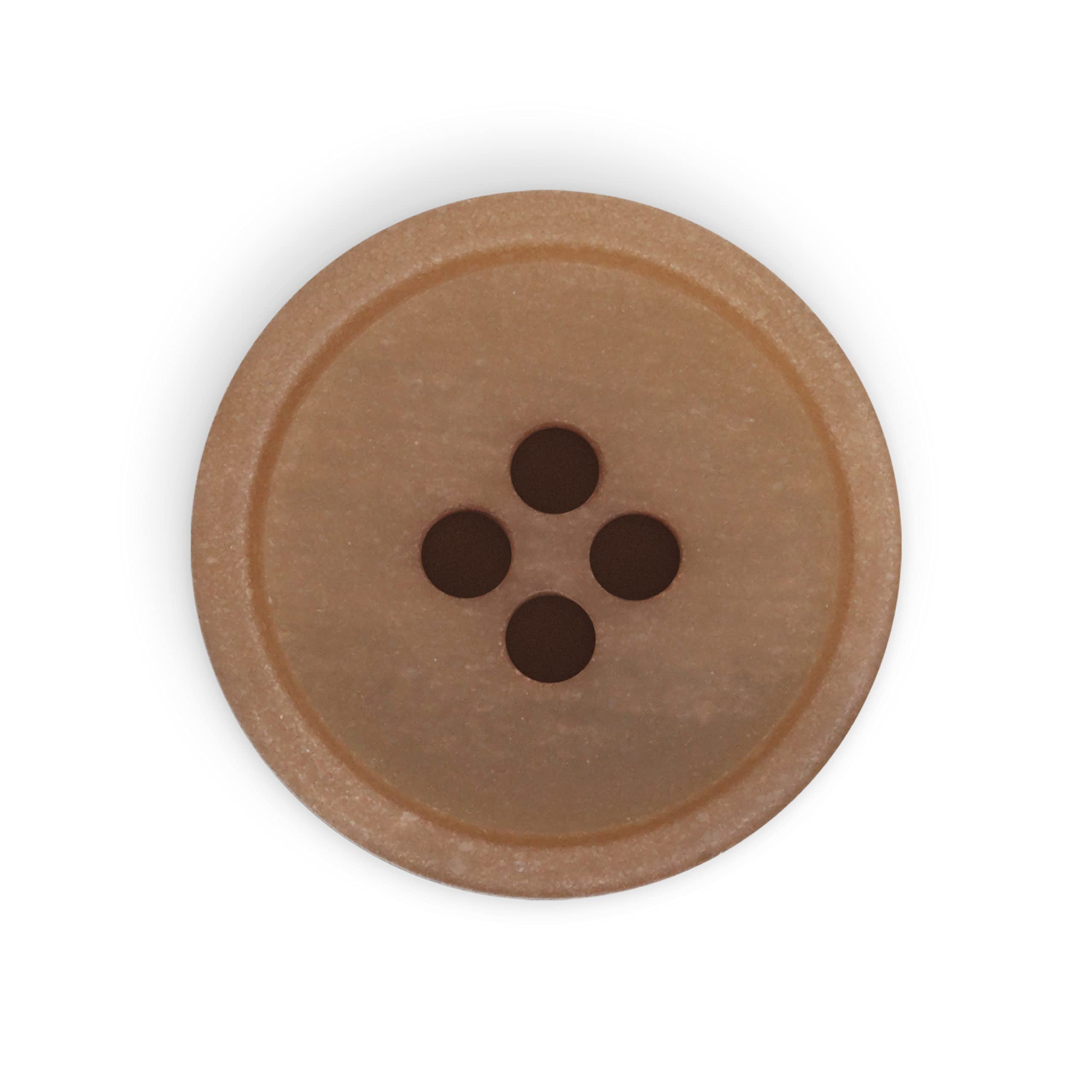 Dritz Botones de papel reciclado, beige-camel, 18 mm