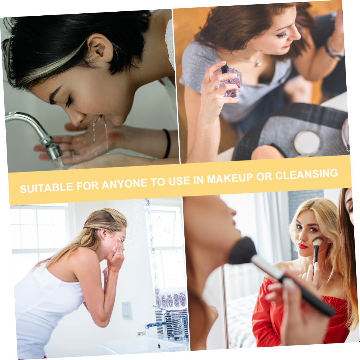 Angoily 80pezzi Spugne Naturali Compressa Per Struccaggio e Pulizia Viso Spugnette Morbide Per Cancellazione Makeup e Della Colore Naturale