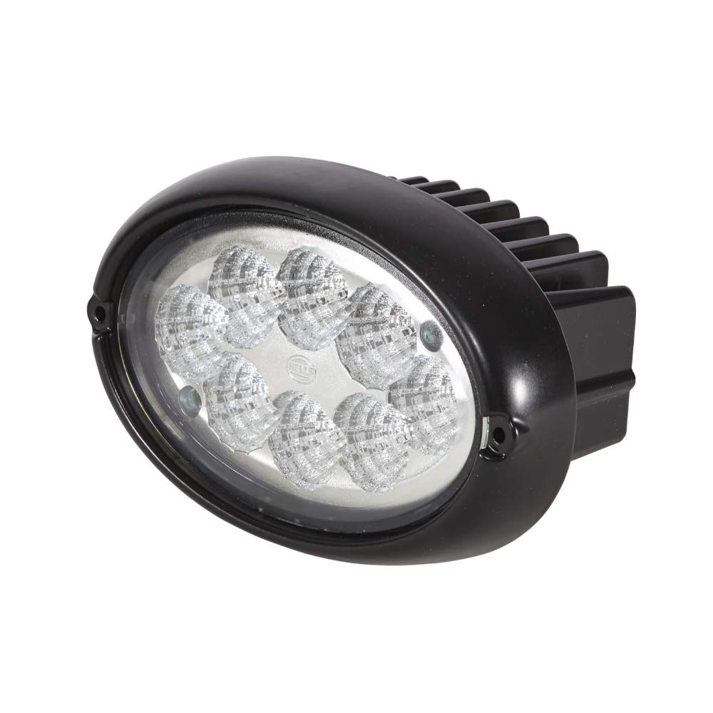 HELLA 1GA 996 661-061 LED-Worklight - Oval 100 - 24/12V - 1700lm - Fitting/Screw Connection - 2-point fastening - Long-range illumination - Plug: DEUTSCH plug
