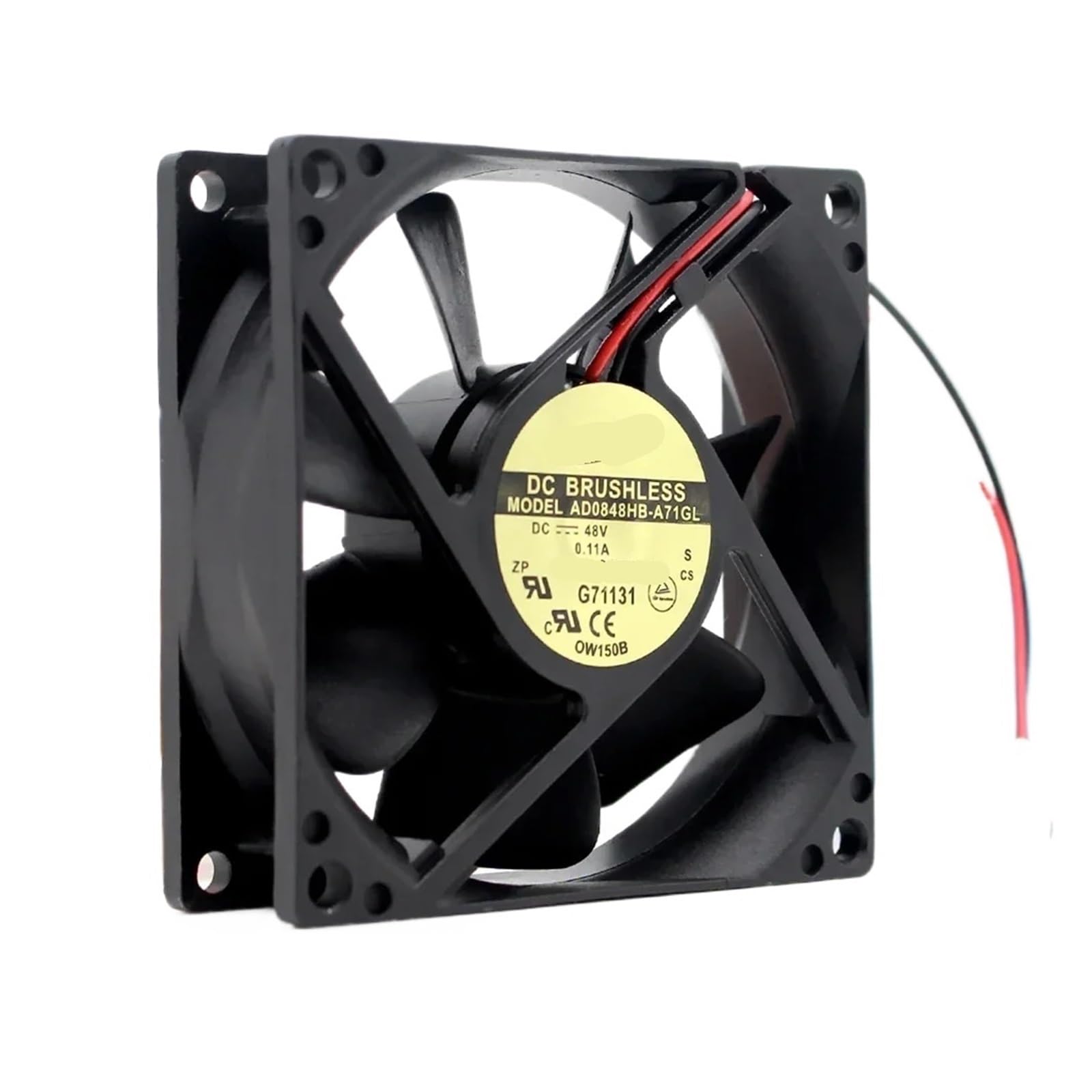 AD0848HB-A71GL 8025 80mm 8cm DC 48V 0.11A Cooling Fan 80X80X25MM 2 wirs