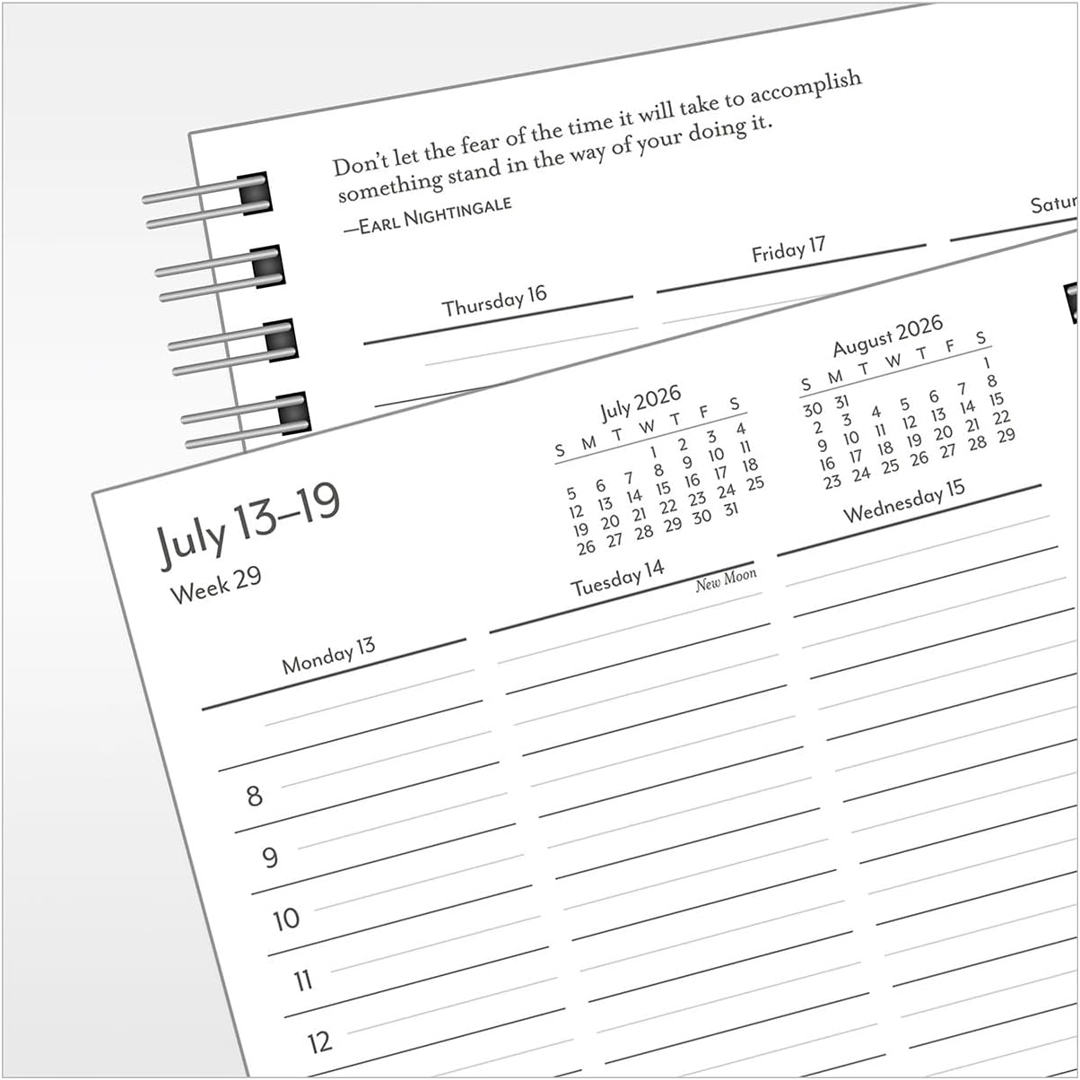 FranklinCovey - Compass Wire-Bound Planner Refill | Weekly (Classic, Jul 2026 - Jun 2027)