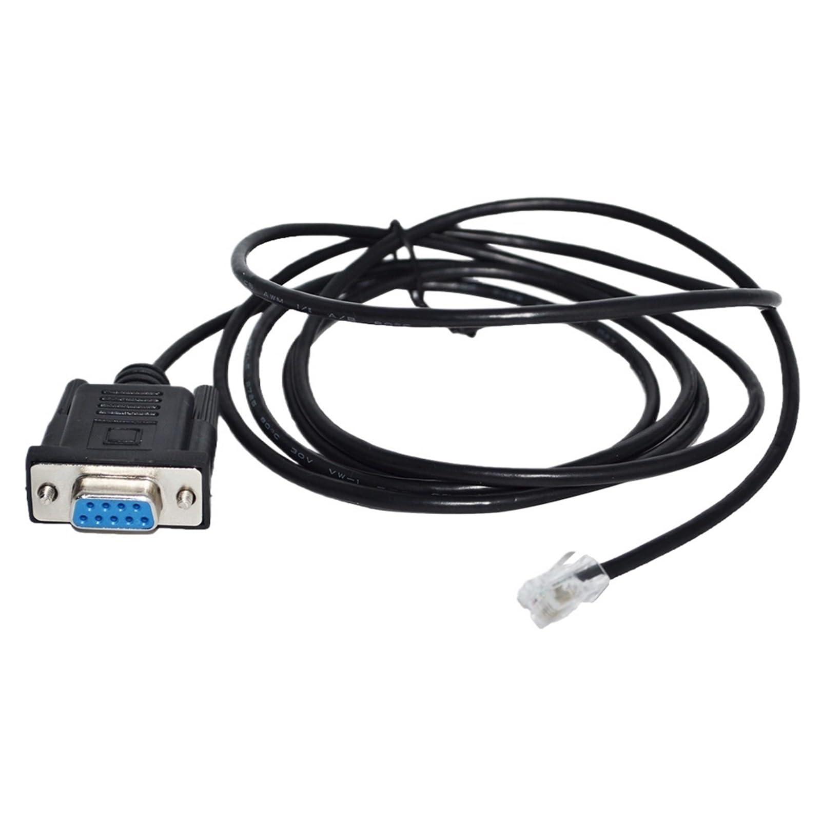 Cable Adaptador RS232 DB9 de 9 Pines a RJ11 RJ12 6P4C for DMKE J6 RS-232, Puerto, depurador de parámetros, Consola, Controlador, KABLE(1.8M)