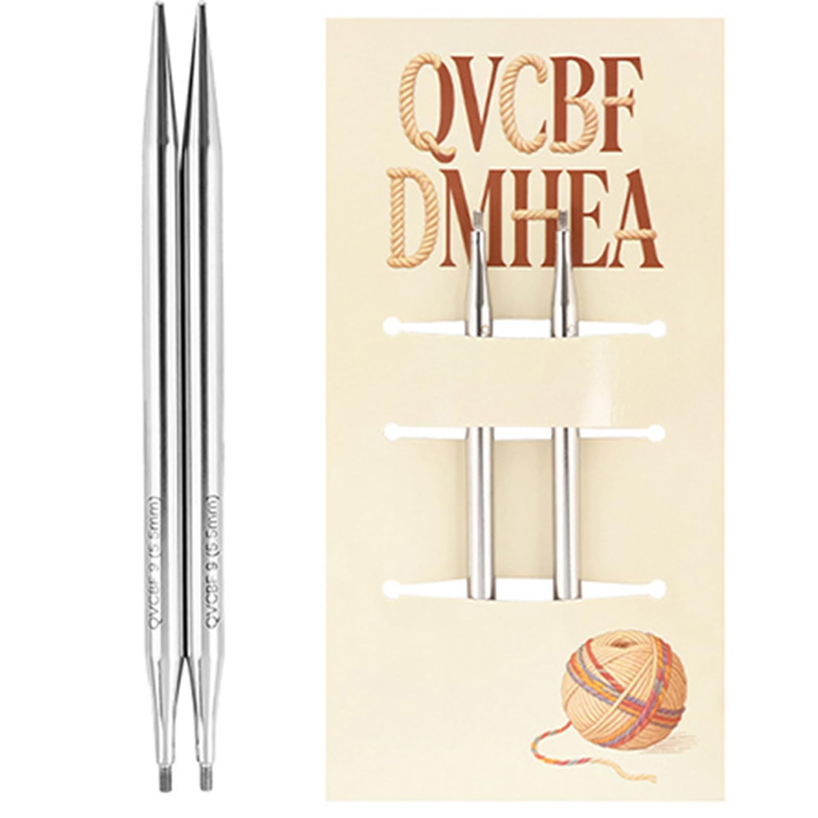 Removable Hollow Circular Needle 10CM Stainless Steel Circular Knitting Needle for Crocheting Weaving Sweater Yarn Craft Knitting Probes