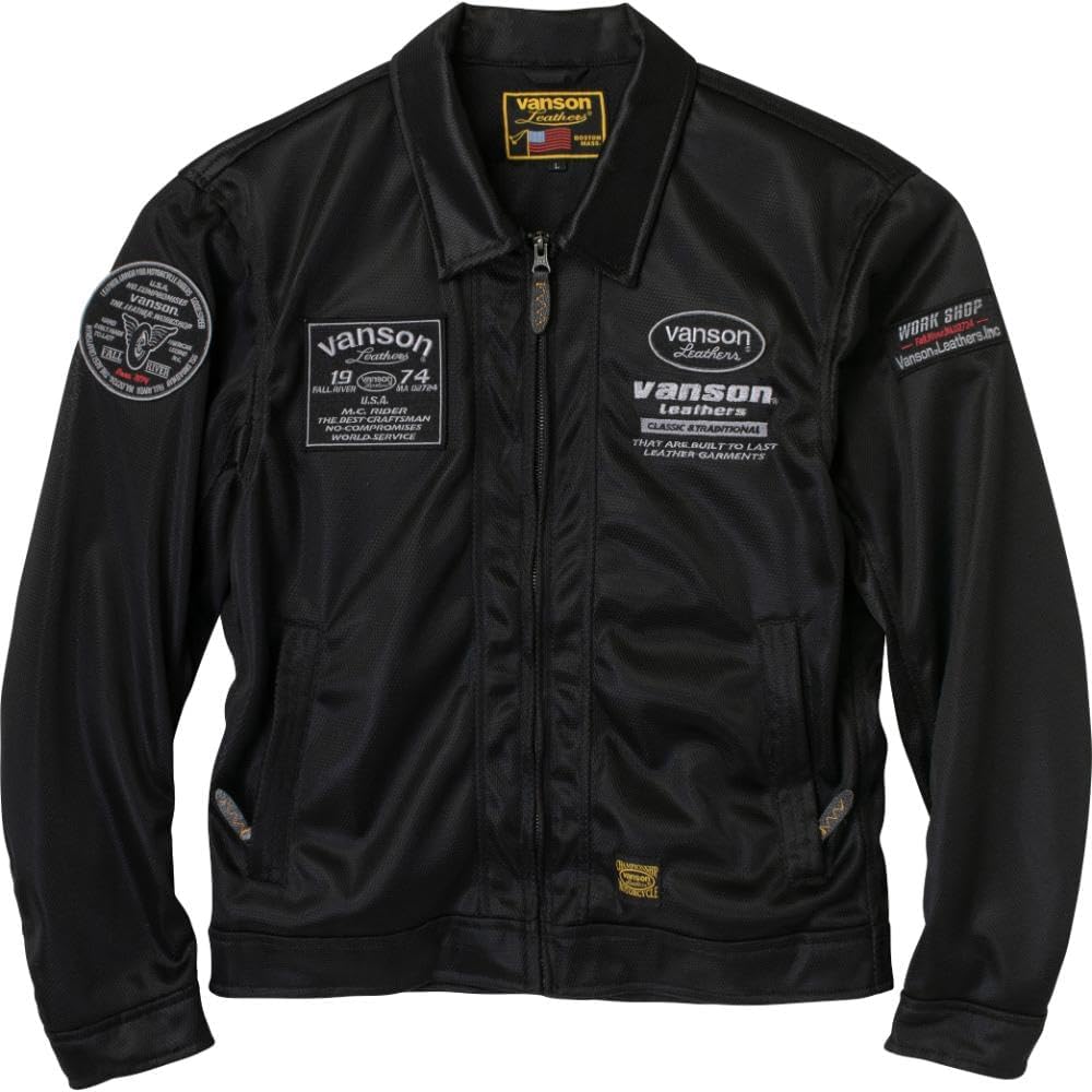 バンソン] TVS2402S バイクウェア メッシュジャケット MA-1 メンズ